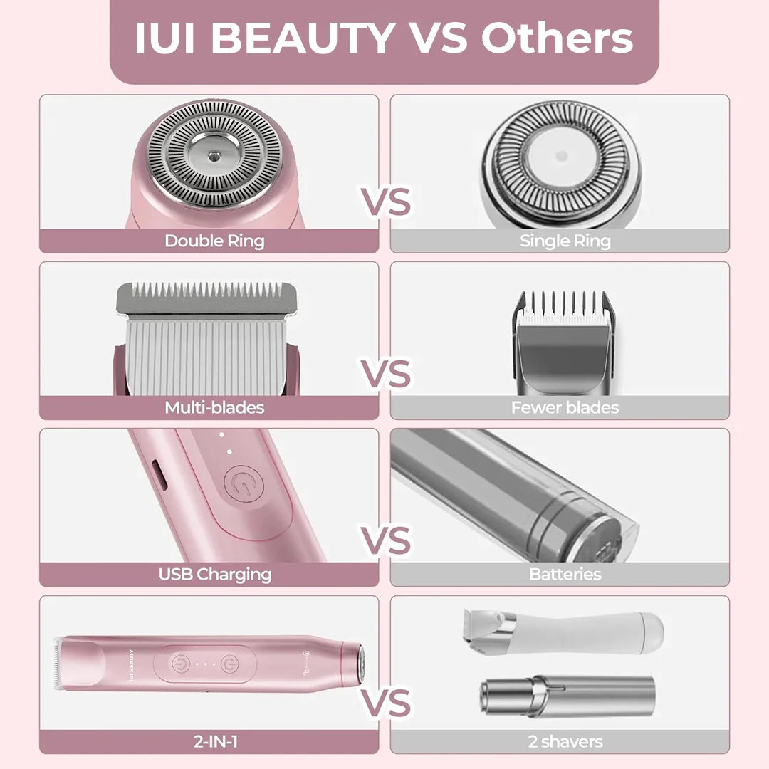 Beauty 2-in-1 Painless Bikini Hair Trimmer