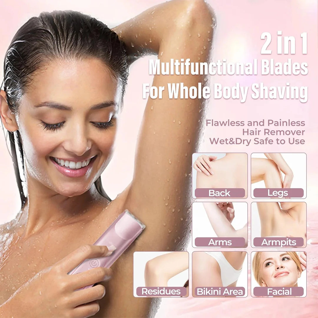 Beauty 2-in-1 Painless Bikini Hair Trimmer