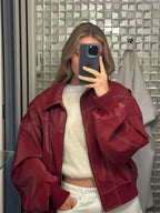 Scarlet Leather Jacket