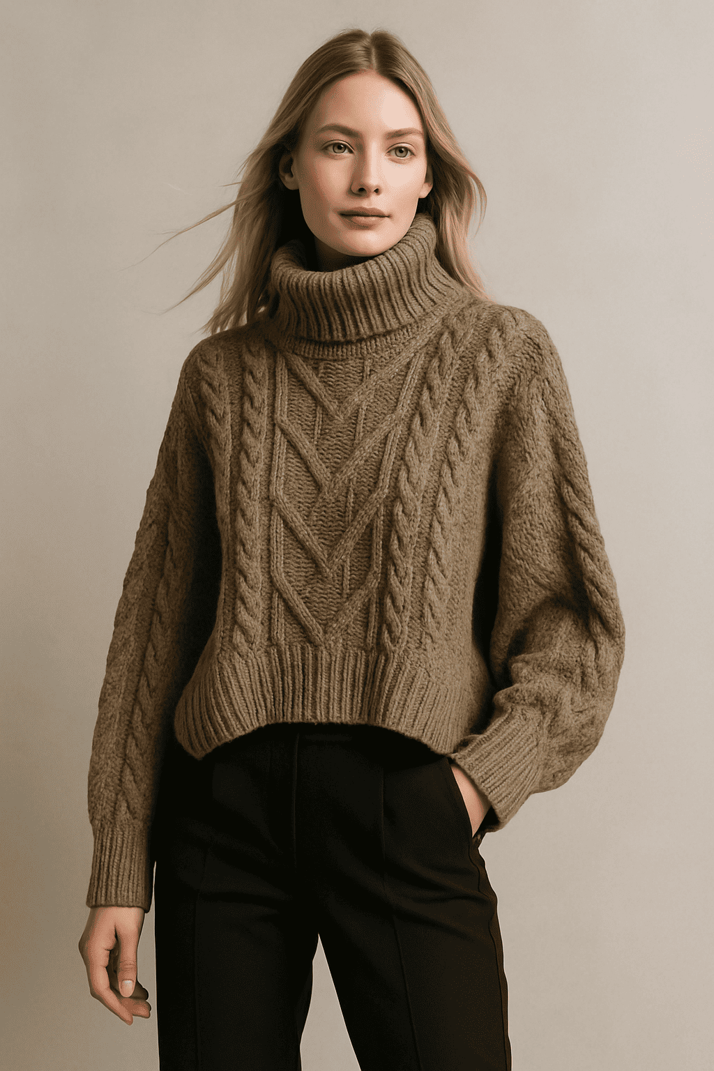 Emilia Braided Sweater