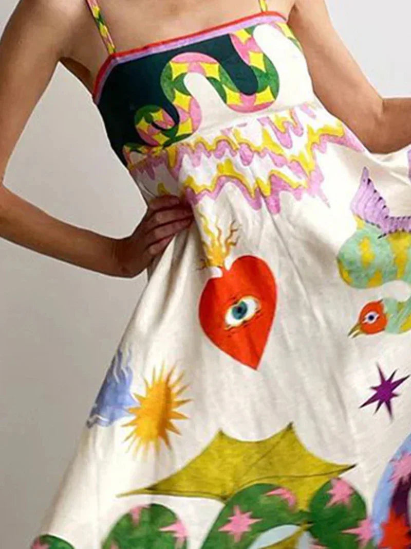 Flora Breeze Linen Dress