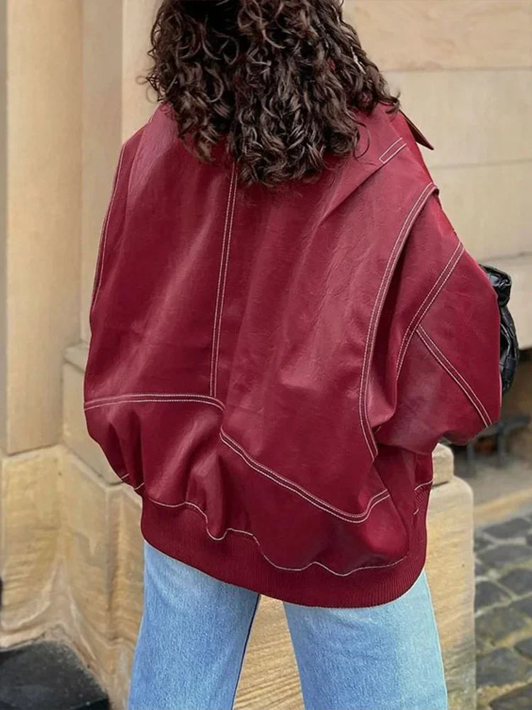 Scarlet Leather Jacket