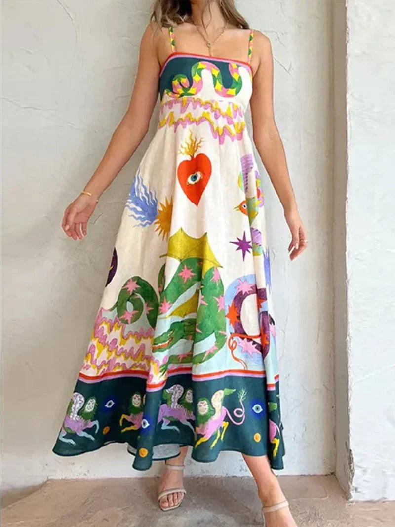 Flora Breeze Linen Dress