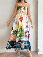 Flora Breeze Linen Dress